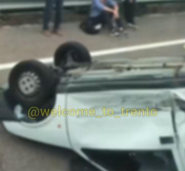 Incidente SS12 Mattarello, 14 giugno (Foto dal video di Welcome_to_Trento)