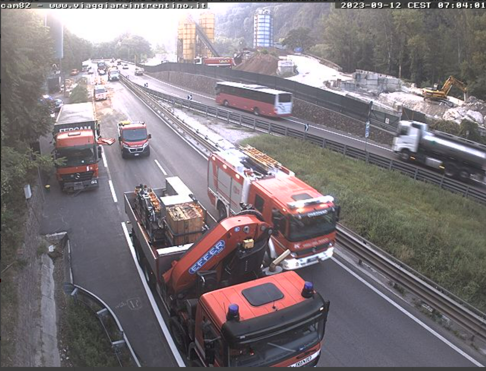 Incidente Valsugana, 12 settembre (Foto da webcam di Viaggiare in Trentino)