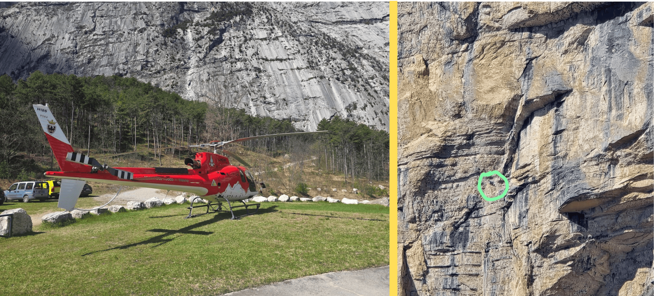Monte Brento, due climber austriaci recuperati dopo 11 ore di intervento