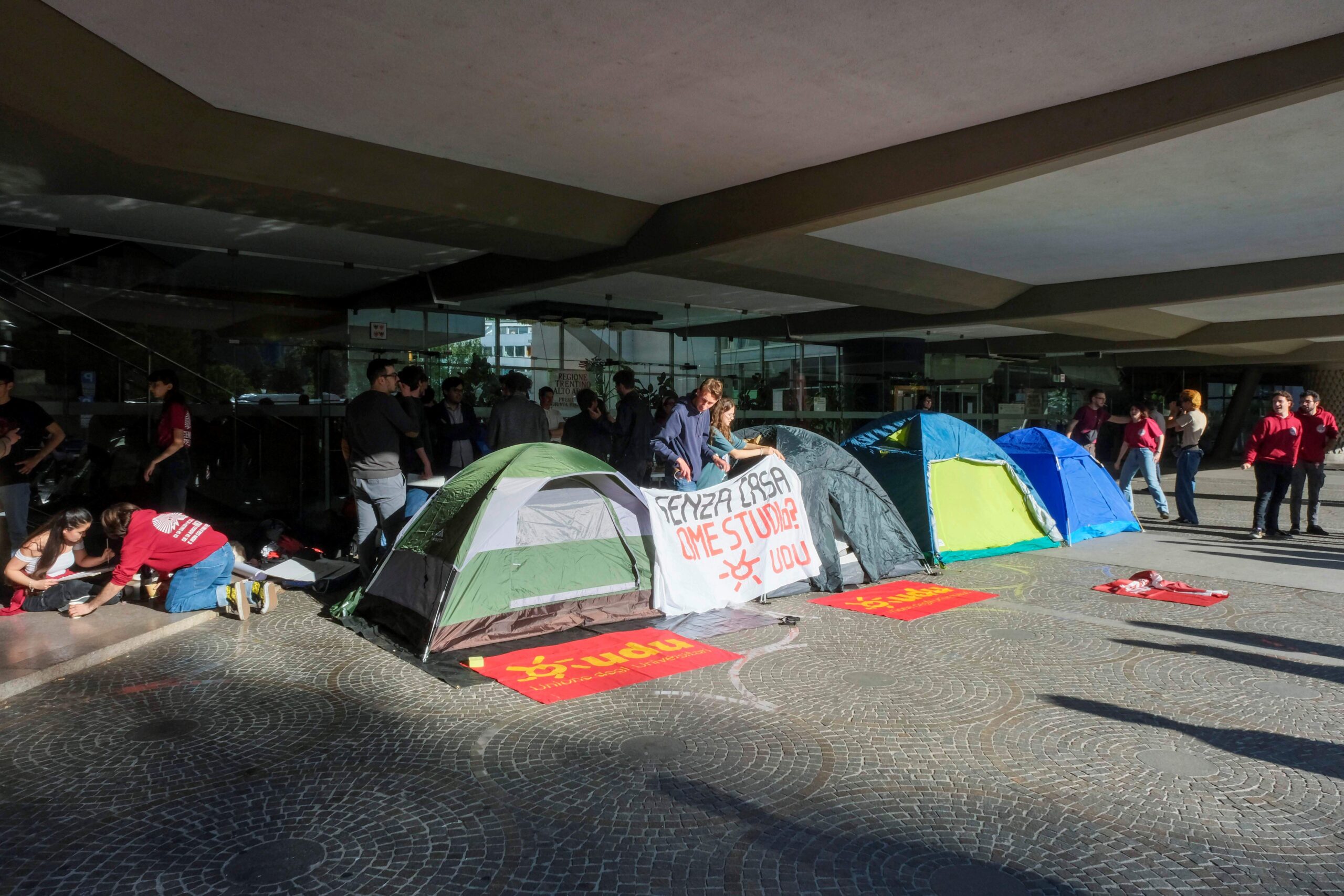 Protesta studenti in tenda