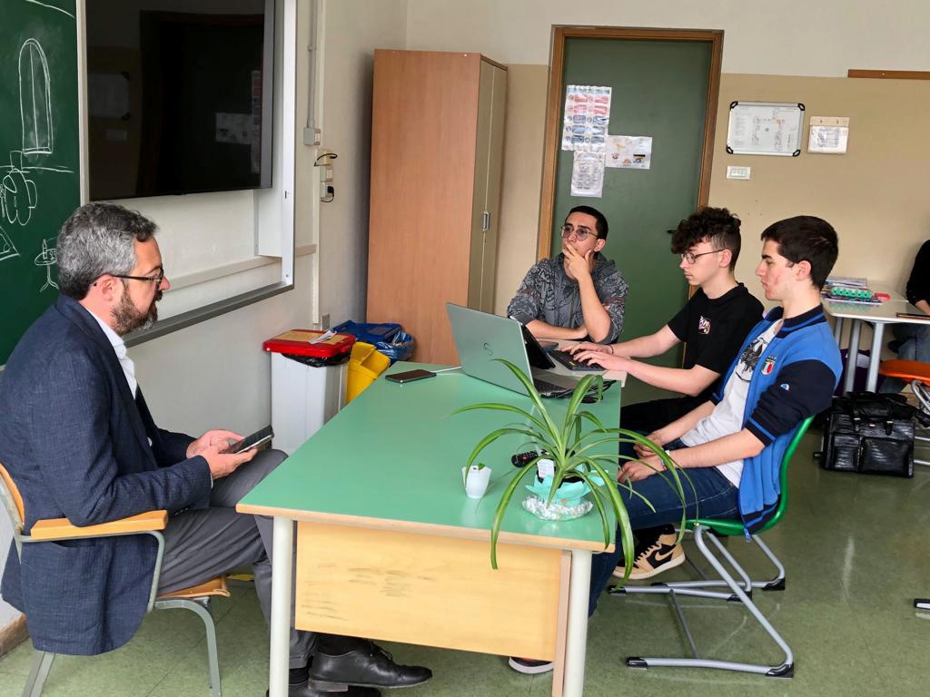 L’intervista del sindaco in aula